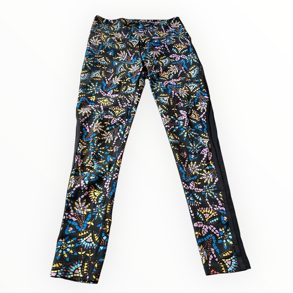 Free People Movement Liza Illusion Mesh Quick Dry High Rise Floral Legging - Picture 5 of 5